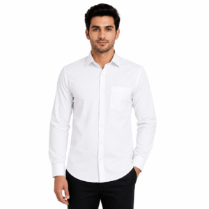 white formal shirt for men